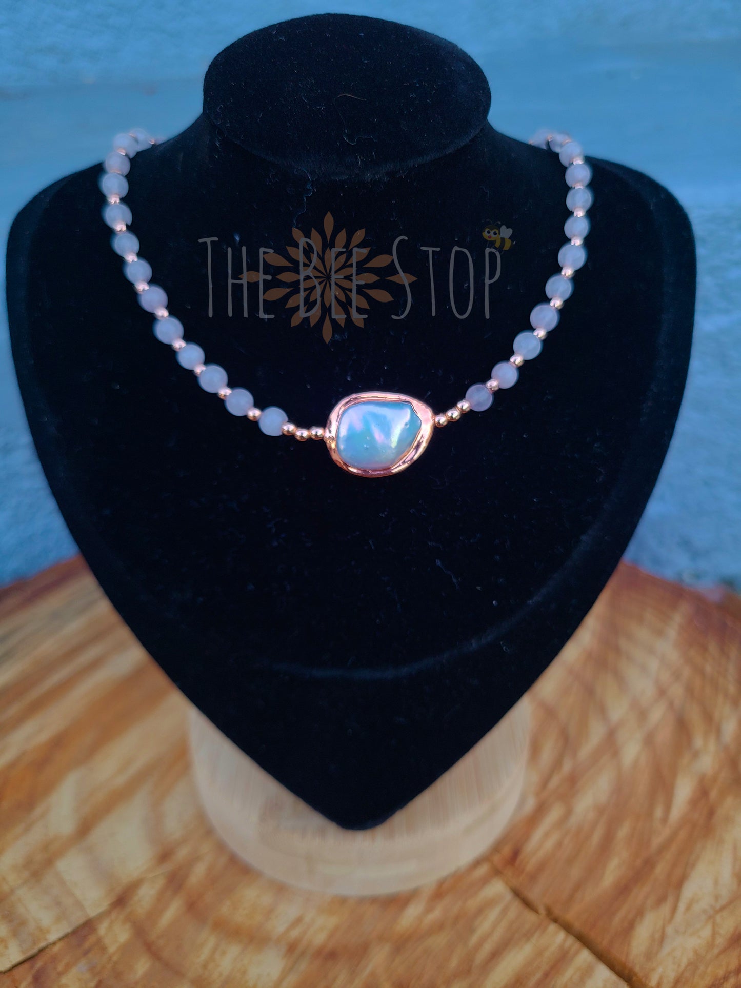 Rose Gold Pearl 》Necklace