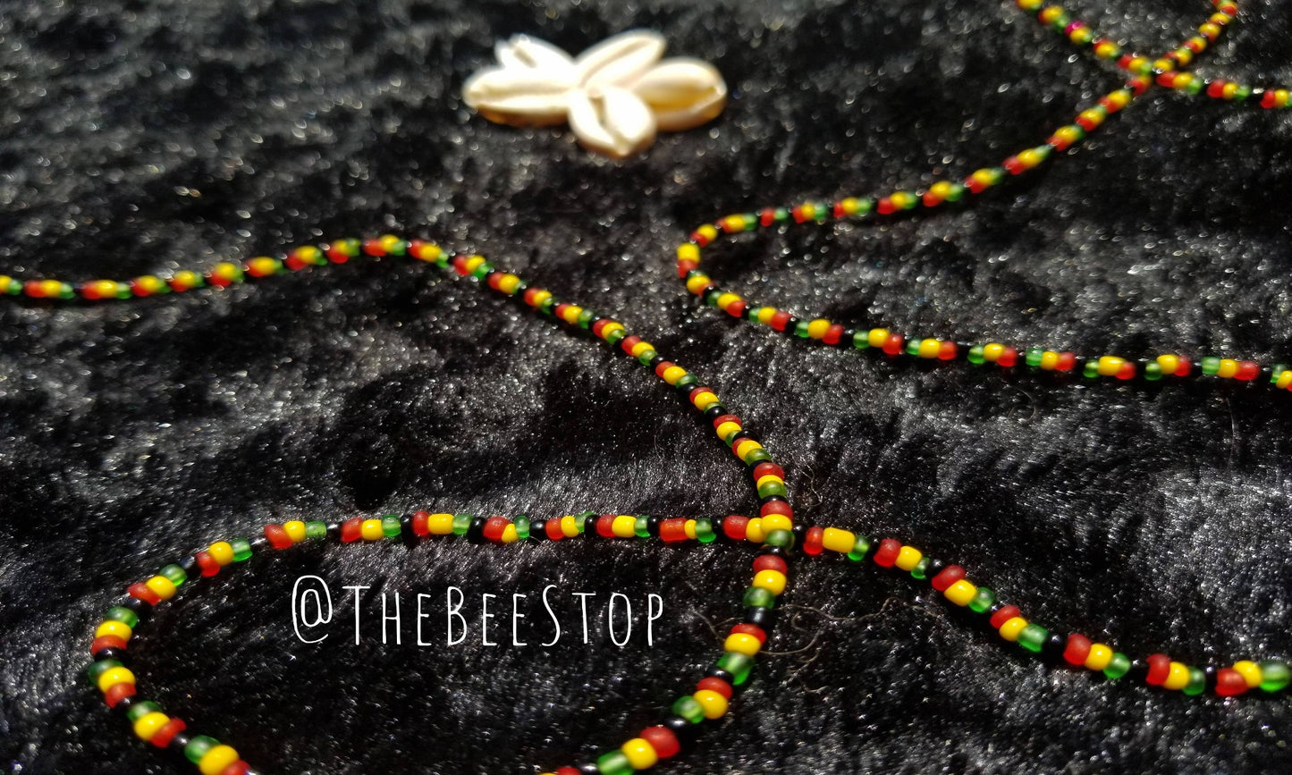 Rasta Girl 》Waist Beads
