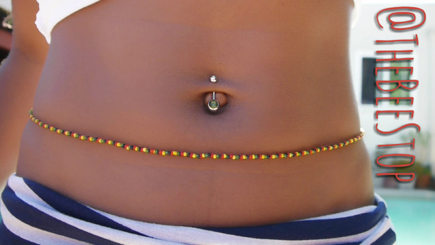 Rasta Girl 》Waist Beads