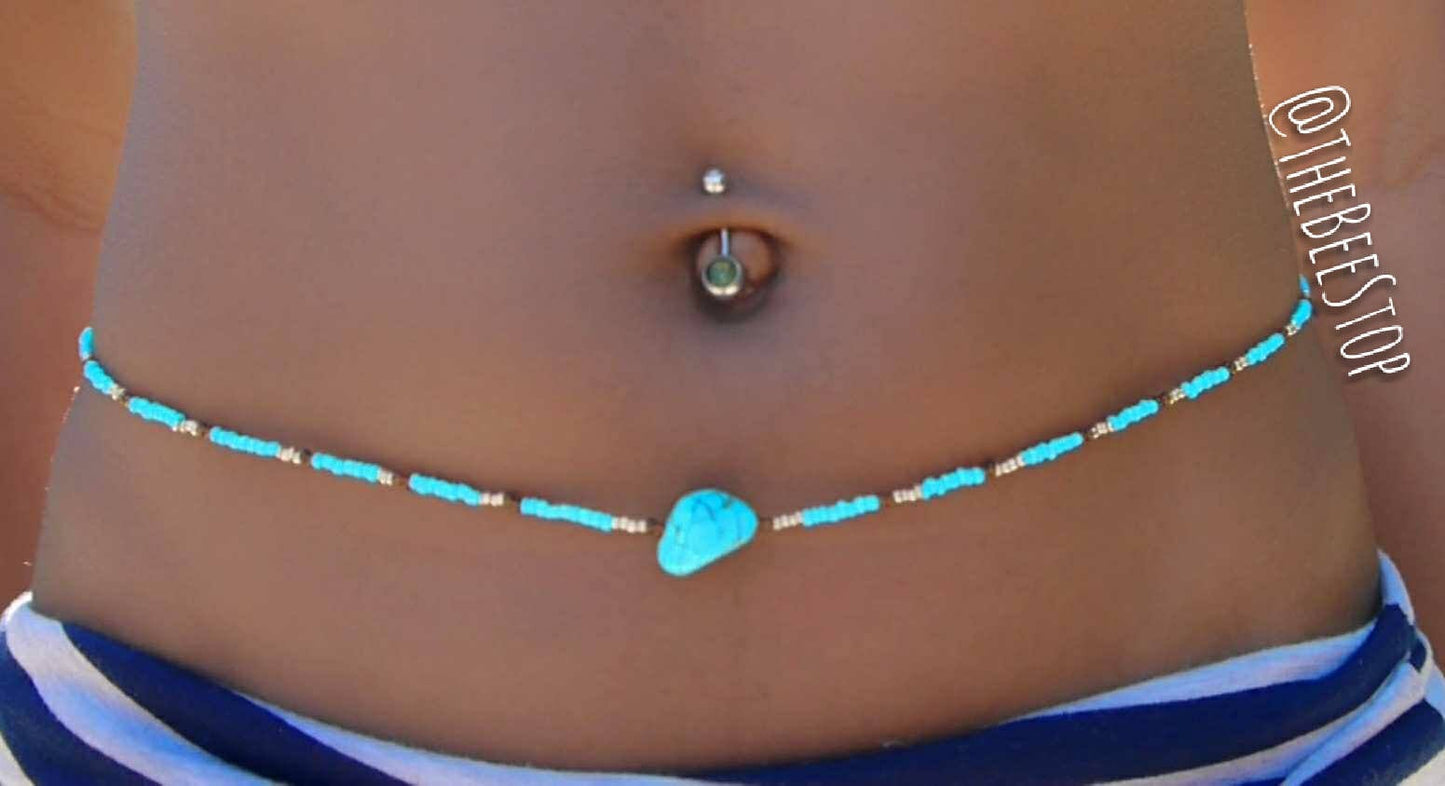Turquoise Love  》Waist Beads