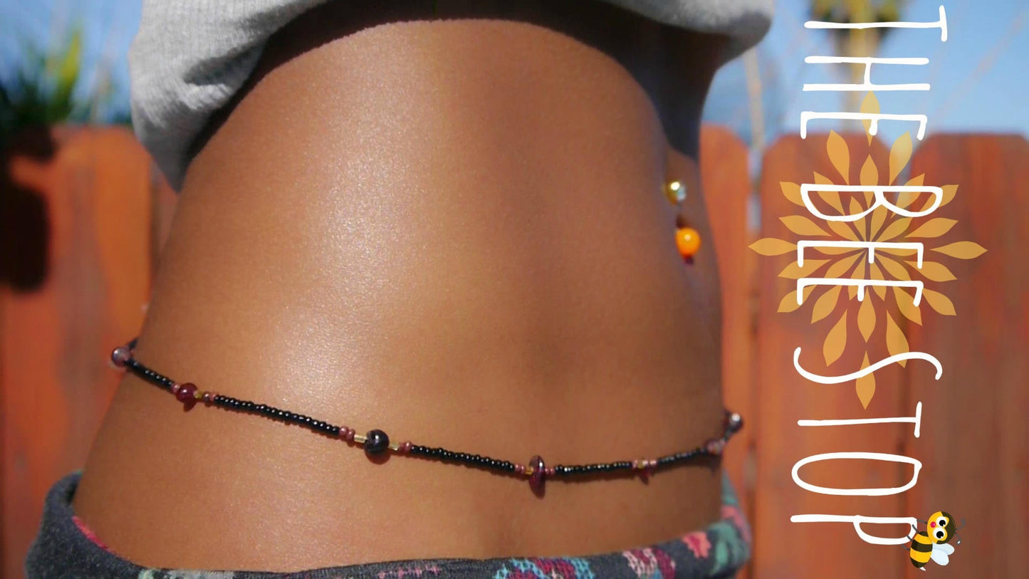 Black Cherry 》Waist Beads