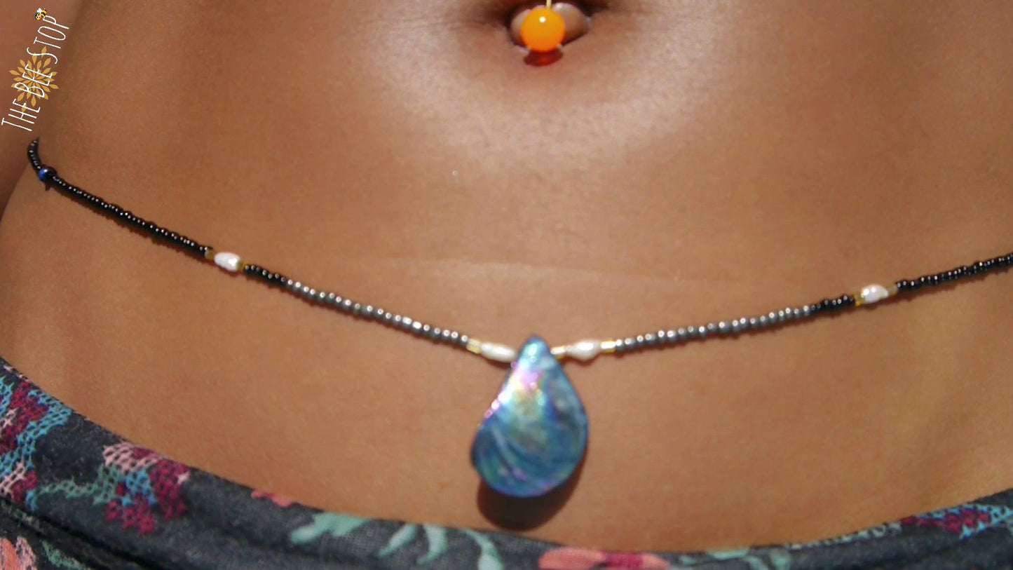 Midnight Pearls 》Waist Beads