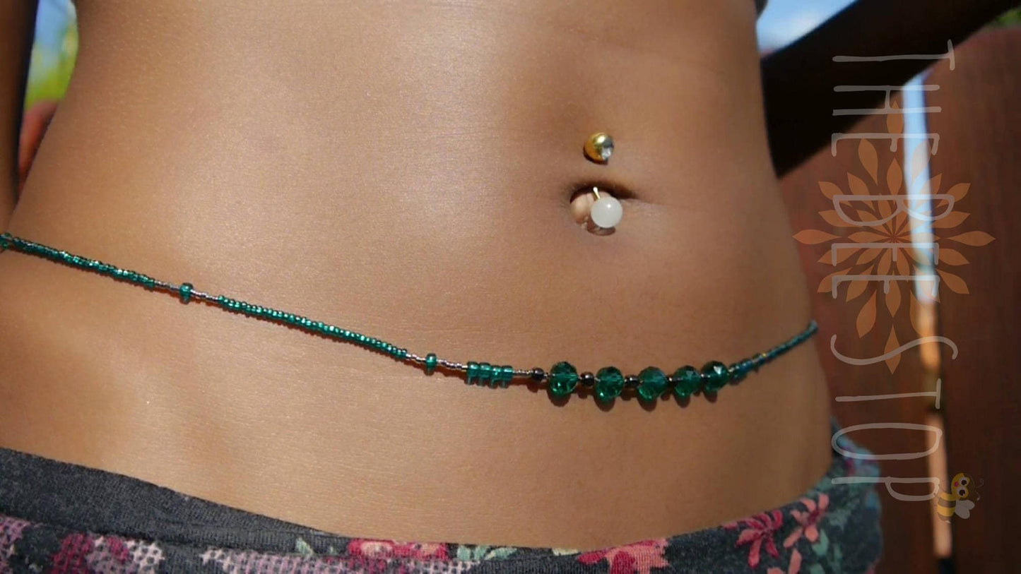 Teal Waters 》Waist Beads