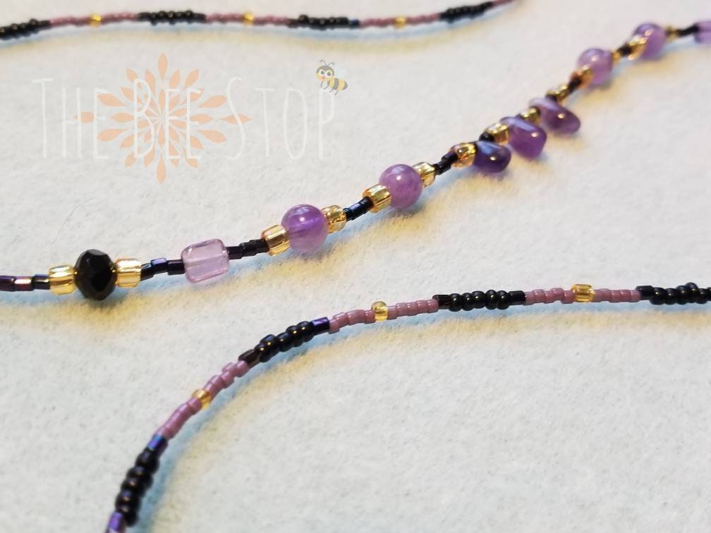 Purple After Dark 》Waist Beads