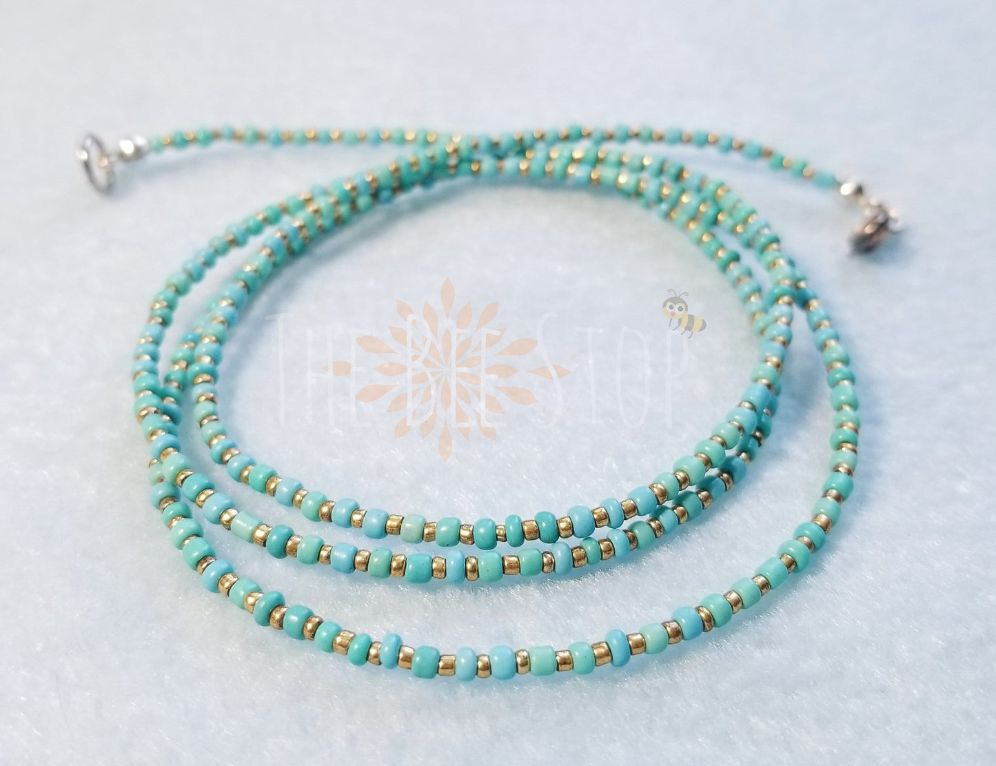 Turquoise n' Gold 》Waist Beads