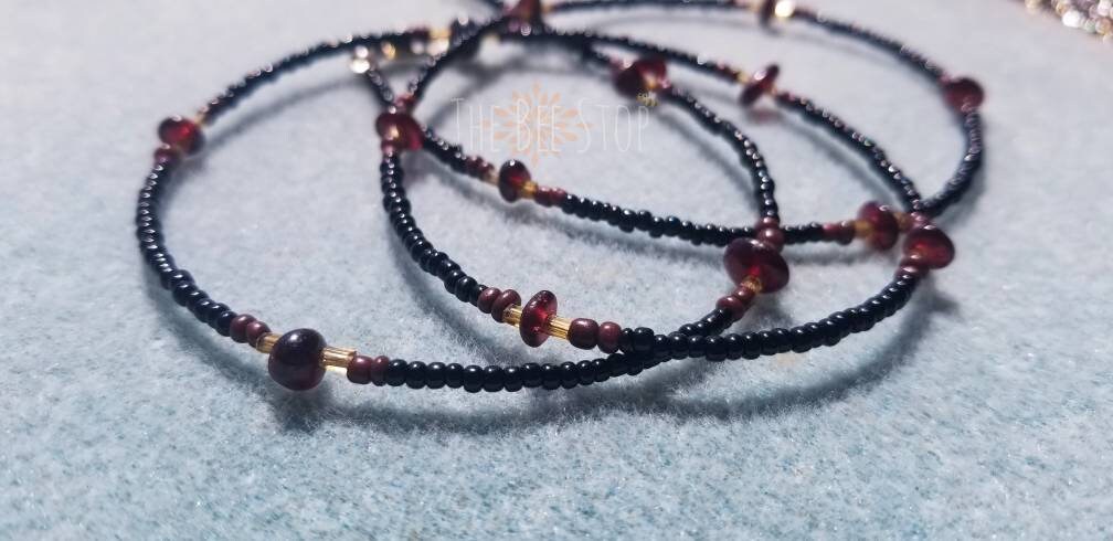 Black Cherry 》Waist Beads