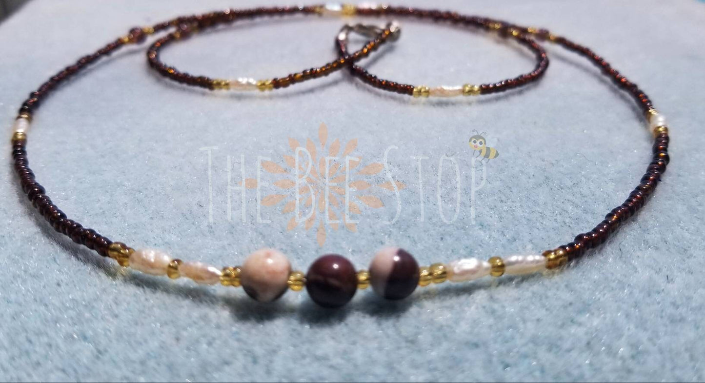 Coffee n' Pearls 》Waist Beads
