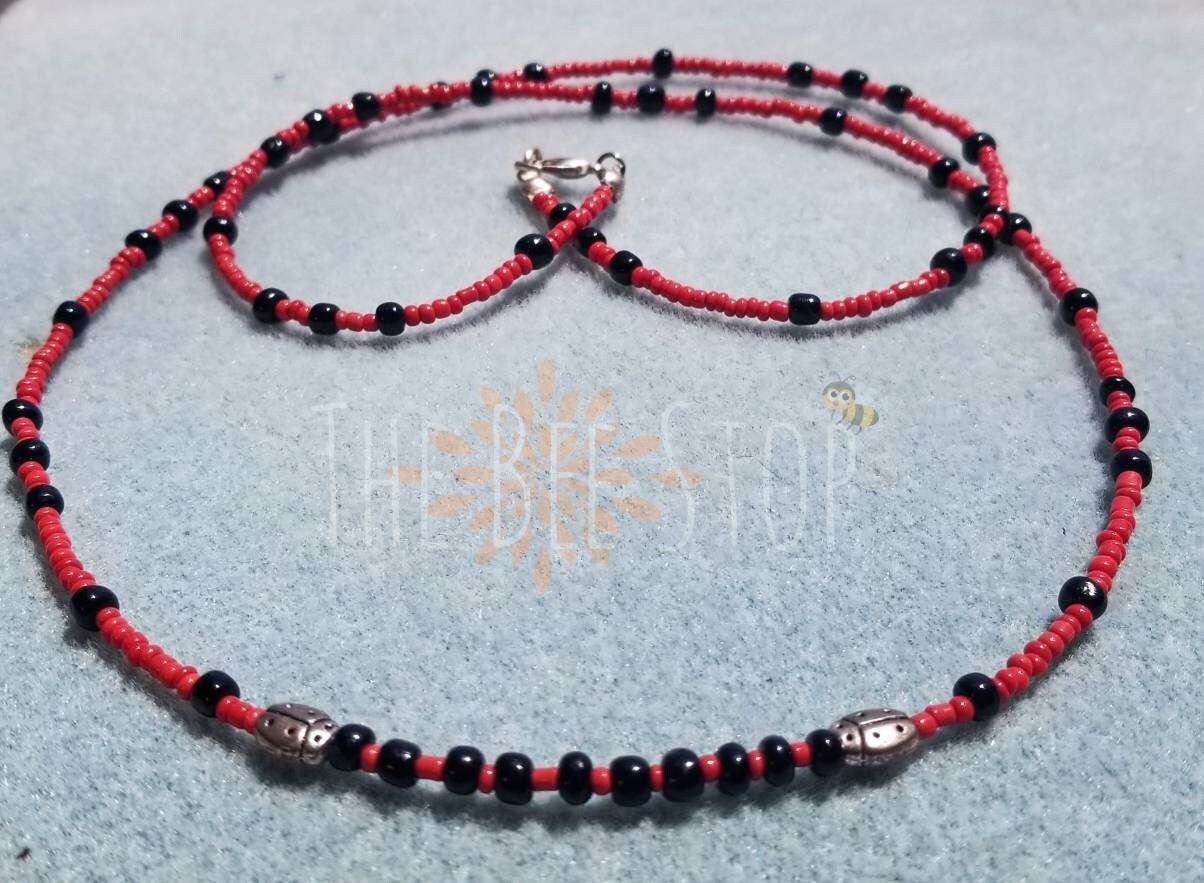 Lady Bug Luck 》Waist Beads