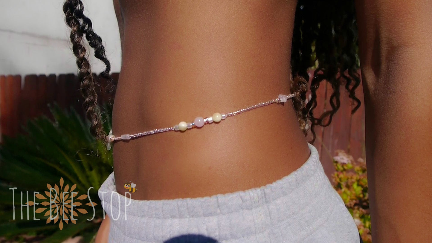 Pink Lemonade 》Waist Beads