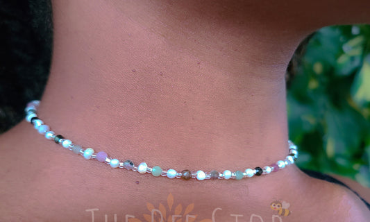 Tourmaline + Pearl 》Necklace