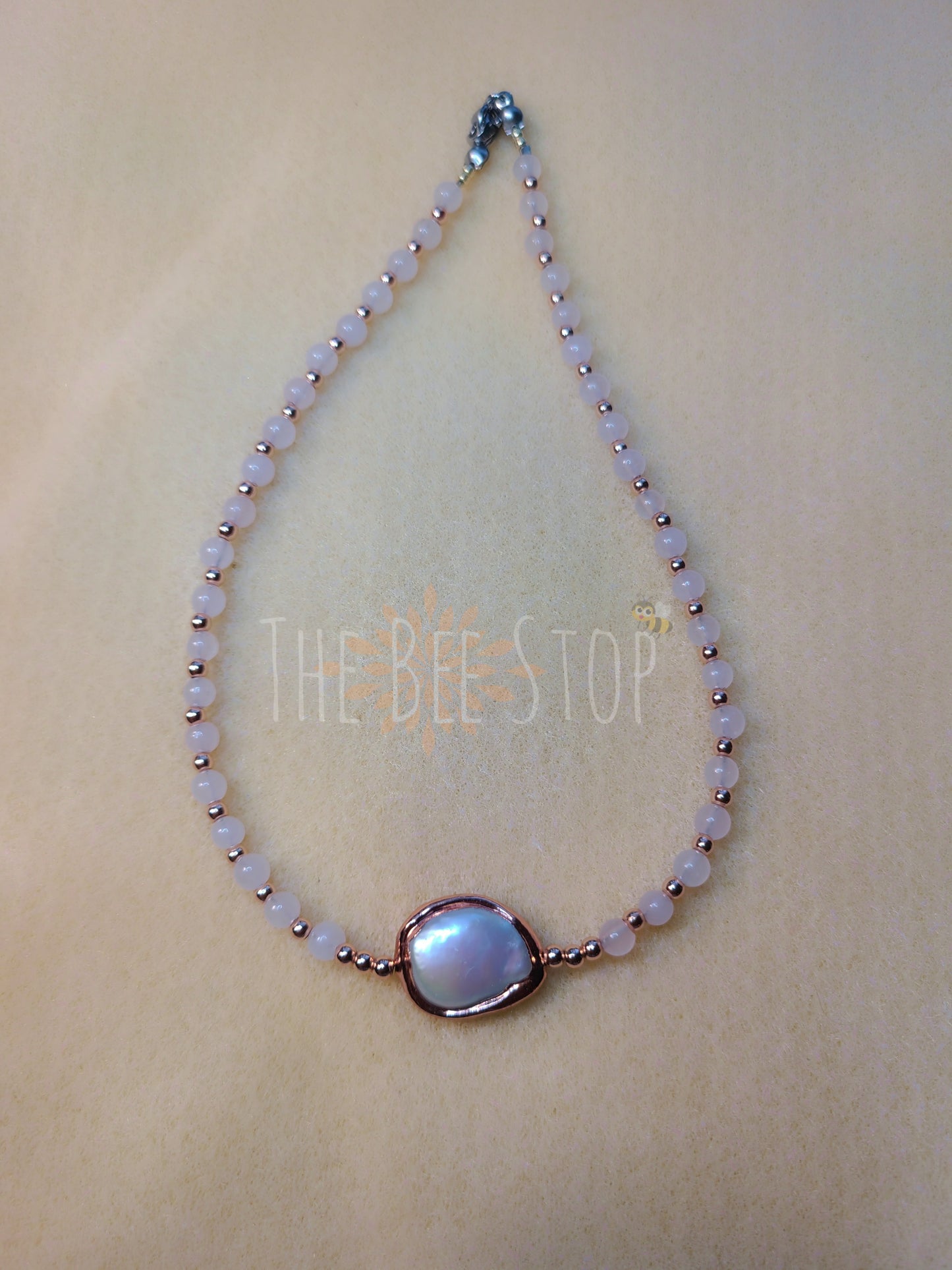 Rose Gold Pearl 》Necklace