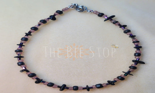 Black Tourmaline 》Anklets