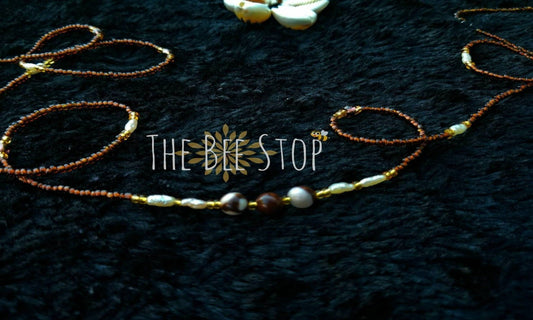 Coffee n' Pearls 》Waist Beads