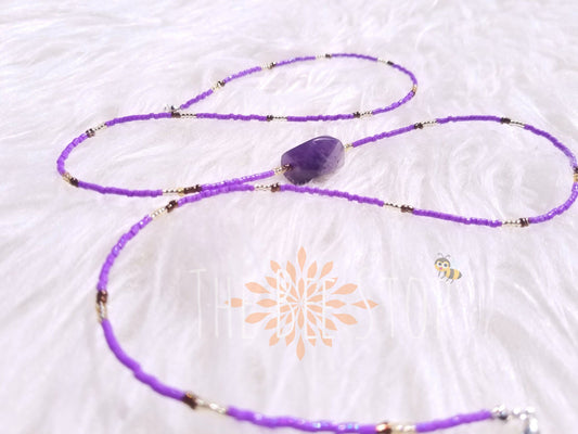 Amethyst Love 》Waist Beads