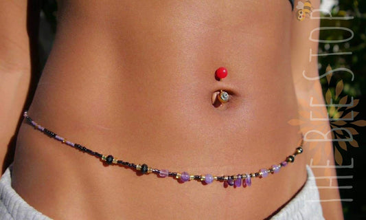 Purple After Dark 》Waist Beads