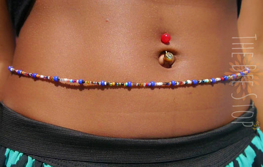 Chaotic Blue 》Waist Beads