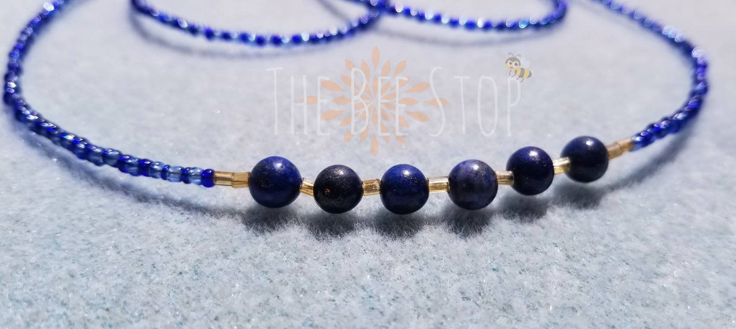 True Blue 》Waist Beads